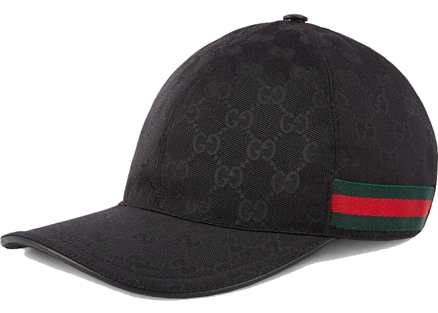 Gucci Original GG Canvas Baseball Hat with Web Black
