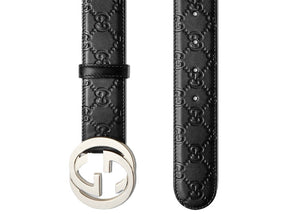 Gucci Signature Leather Belt Black