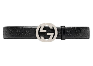 Gucci Signature Leather Belt Black