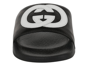 Gucci Slide Interlocking G Black White (Kids)