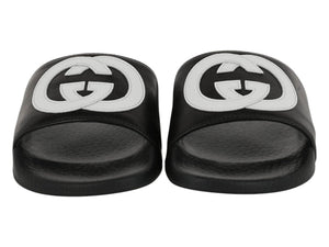 Gucci Slide Interlocking G Black White (Kids)