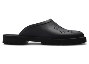 Gucci Slip-on Sandal Cut Out Monogram Black