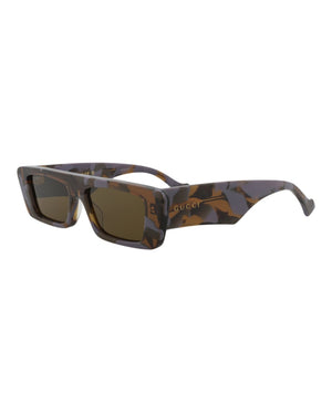 Gucci Square Rectangle Sunglasses Havana/Havana/Brown (GG1331S-30013890-006)