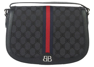 Gucci x Balenciaga The Hacker Project Medium Shoulder Bag Black