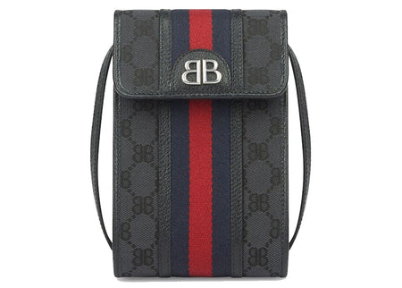 Gucci x Balenciaga The Hacker Project Phone Bag Black