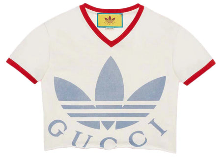 Gucci x adidas Cropped T-Shirt White