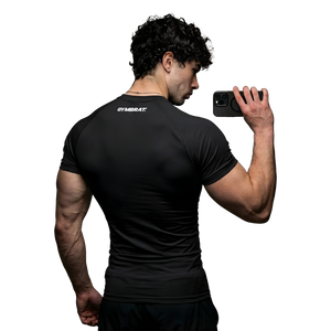 Gymbrat Athleisure Lifting Club Black Compression T-Shirt