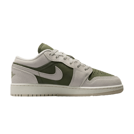 Air Jordan 1 Low SE GS Medium Olive Sail