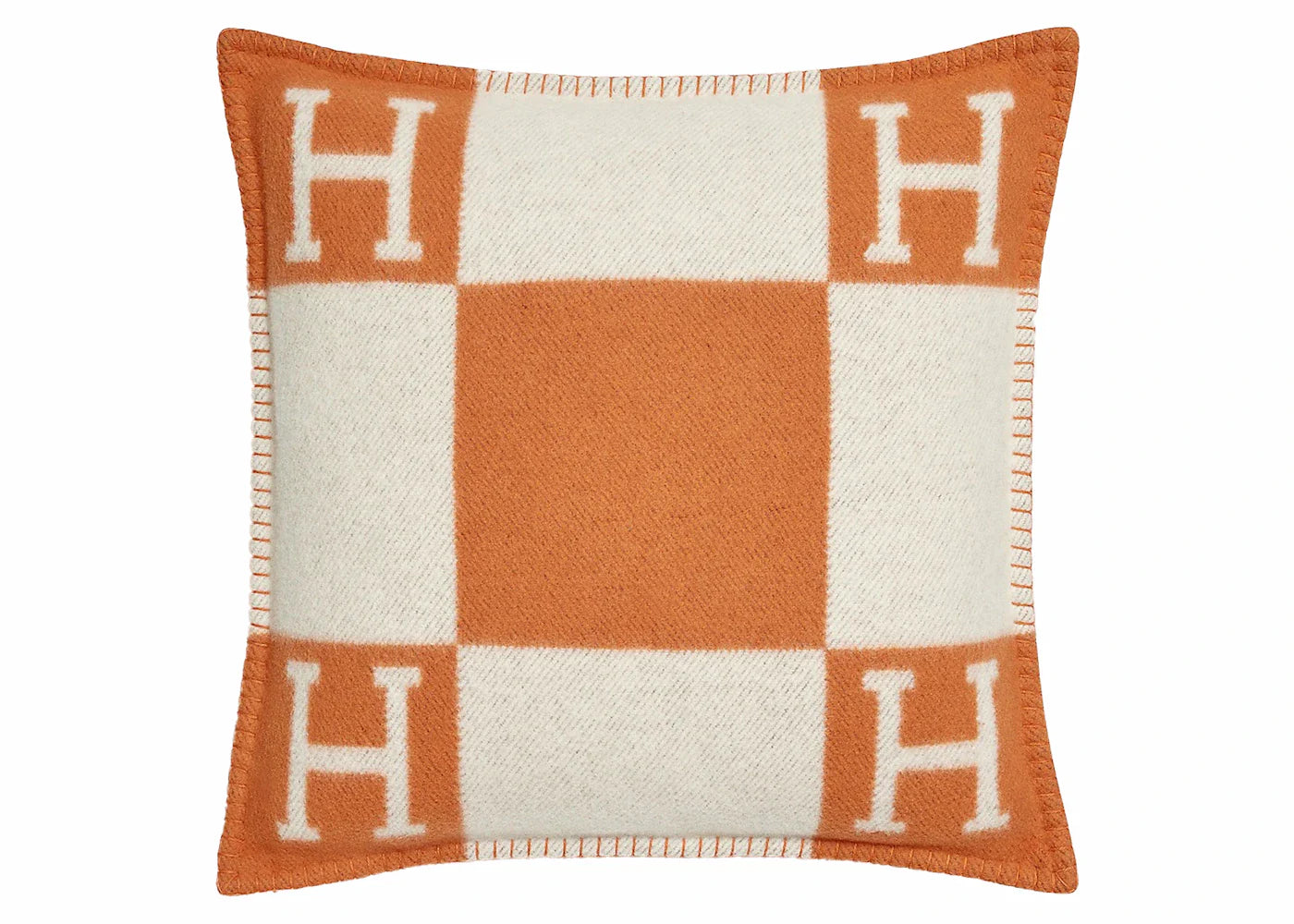 Hermes Avalon Pillow Small Model Ecru/Potiron