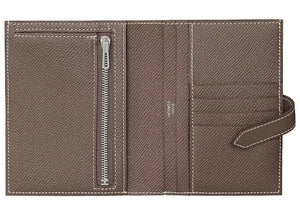 Hermes Bearn Compact Wallet Brown