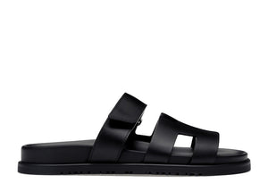 Hermes Chypre Sandal Noir Calfskin Leather (Women's)