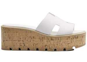 Hermes Eze 30 Sandal White