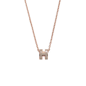 Hermes Mini Pop H Pendant Marron Glace