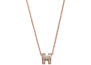 Hermes Mini Pop H Pendant Marron Glace