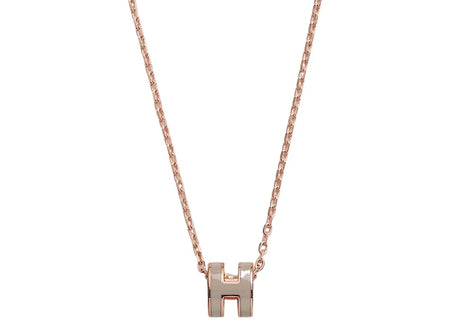 Hermes Mini Pop H Pendant Marron Glace
