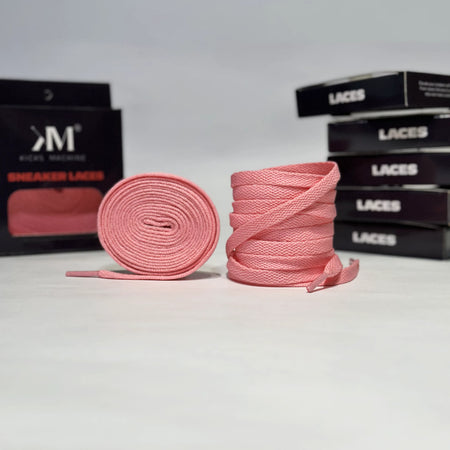 Flat Sneaker Laces- Dark Pink Jordan laces AJ1 Laces Kicks Machine