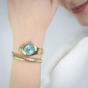 Fiore Yellow Gold Turquoise