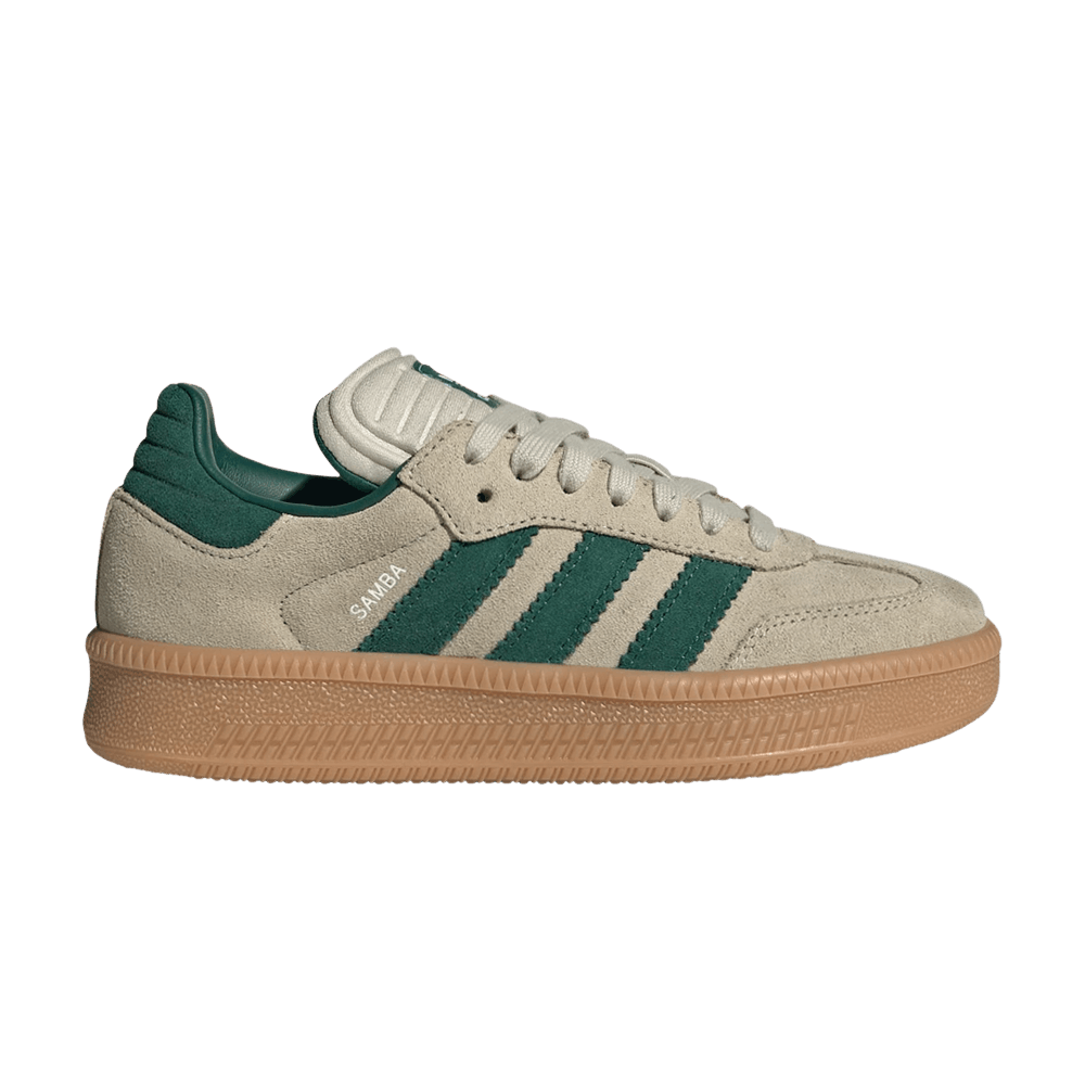 Adidas Samba XLG J Putty Grey Collegiate Green