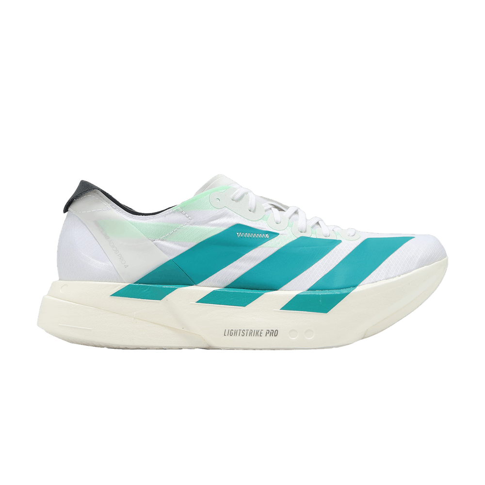 Adidas Adizero Adios Pro 4 White Pure Teal