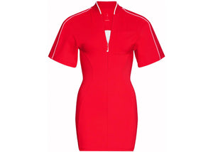 Jacquemus x Nike Shorts-Sleeved T-Shirt Dress (Asia Sizing) Dark Red