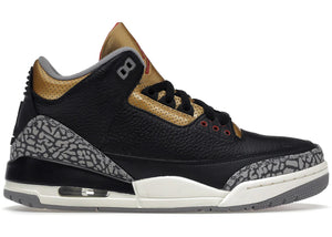 Jordan 3 Retro Black Cement Gold Womens