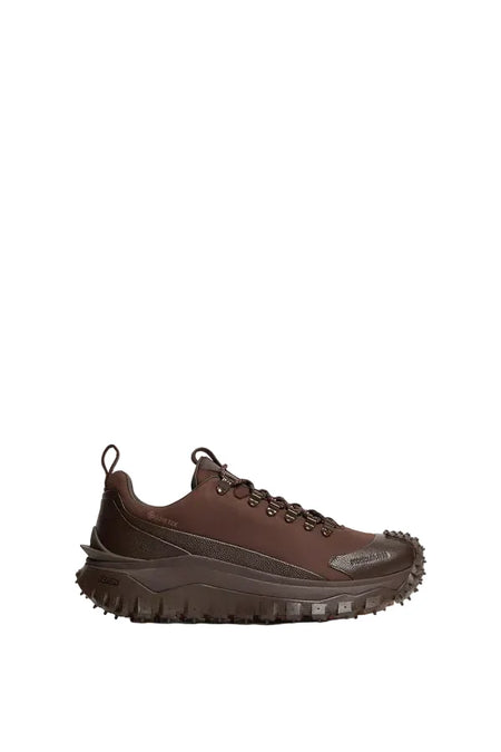 Moncler Trailgrip APEX2GTX Nubuck & Leather Sneakers Brown
