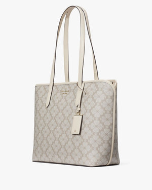 KateSpade Signature Spade Flower Large Tote Dark Mushroom Cap Multi