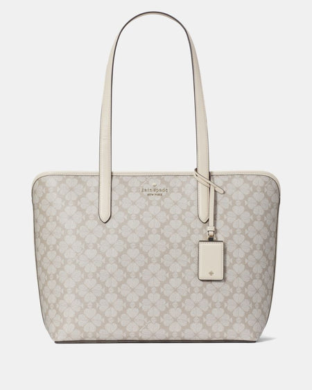 KateSpade Signature Spade Flower Large Tote Dark Mushroom Cap Multi
