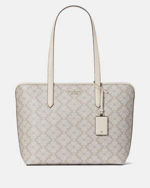 KateSpade Signature Spade Flower Large Tote Dark Mushroom Cap Multi