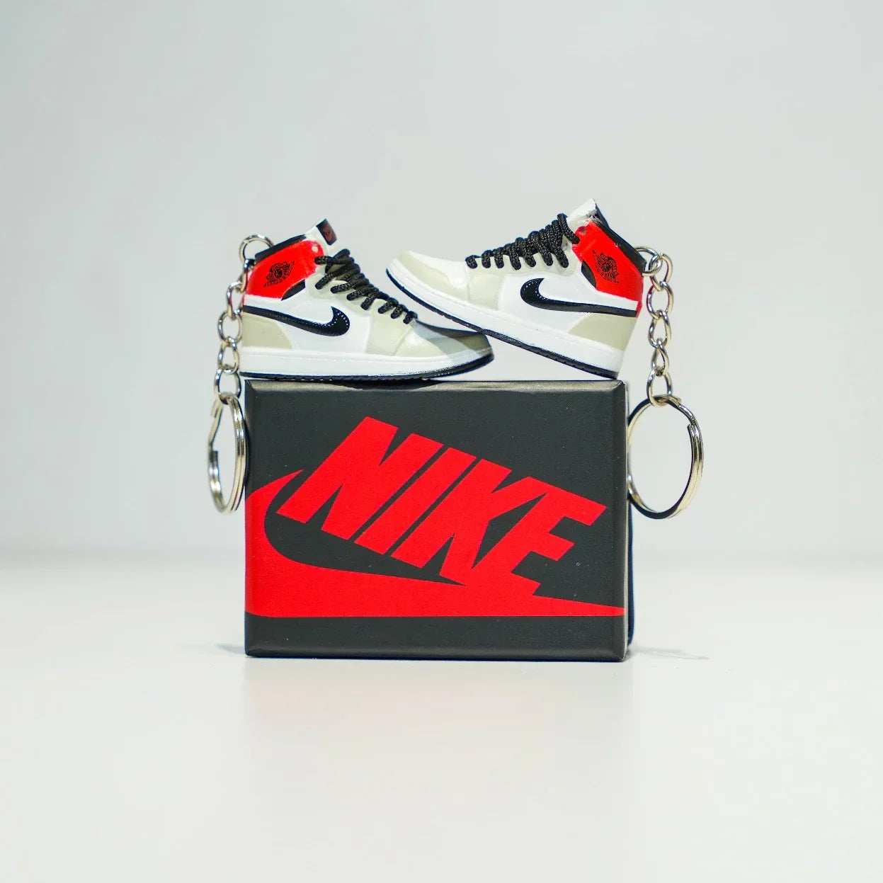 3D Sneaker Keychain With Box - AJ1 Smoke Grey High