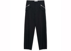 LOEWE Cargo Trousers in Cotton Black