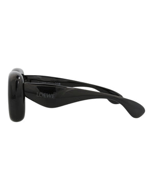 LOEWE Square-Frame Injection Sunglasses Black Black Smoke (LW40098I-41-01A)