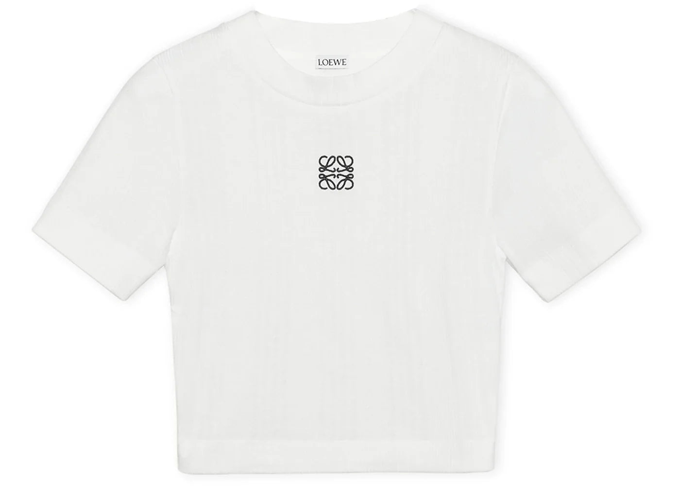 LOEWE Women's Cotton Cropped Top White