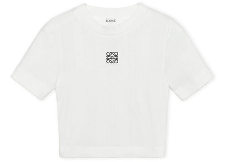 LOEWE Women's Cotton Cropped Top White