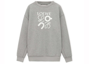 LOEWE x ON Technical Jersey Sweatshirt Grey Melange