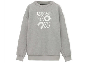 LOEWE x ON Technical Jersey Sweatshirt Grey Melange