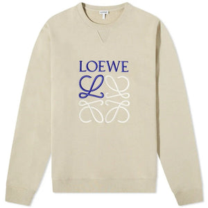 LOEWE Anagram Sweatshirt Stone Grey/Navy/White