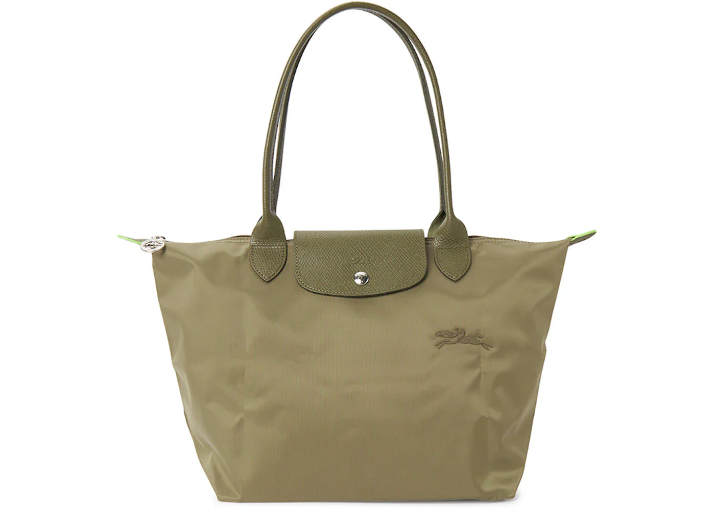 Longchamp Le Pliage Green M Shoulder Bag Khaki