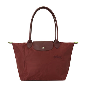 Longchamp Le Pliage Green M Shoulder Bag Wine