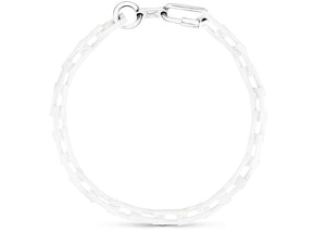 Louis Vuitton Chain Links Necklace Square Powder White