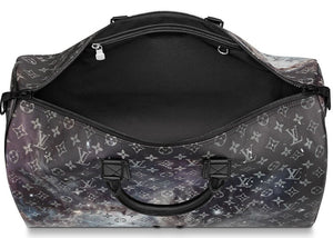 Louis Vuitton Keepall Bandouliere Monogram Galaxy 50 Black Multicolor