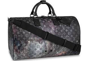 Louis Vuitton Keepall Bandouliere Monogram Galaxy 50 Black Multicolor