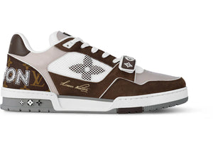 Louis Vuitton Lv Trainer Brown Beige White