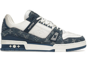 Louis Vuitton Lv Trainer Monogram Denim White Blue