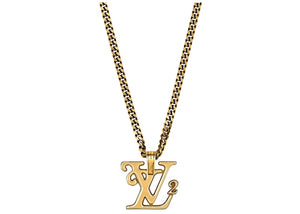 Louis Vuitton x Nigo Squared Necklace Gold