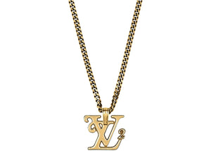 Louis Vuitton x Nigo Squared Necklace Gold