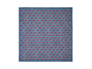 Louis Vuitton x Takashi Murakami Denim Cherry Shawl Blue Denim