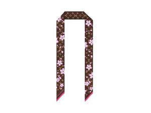 Louis Vuitton x Takashi Murakami Monogram Cherry Blossom Bandeau BB Sakura Brown