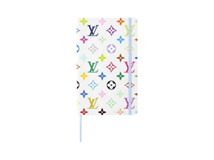 Louis Vuitton x Takashi Murakami Monogram Multicolor Jane Notebook MM White