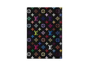 Louis Vuitton x Takashi Murakami Passport Cover Black Multicolored
